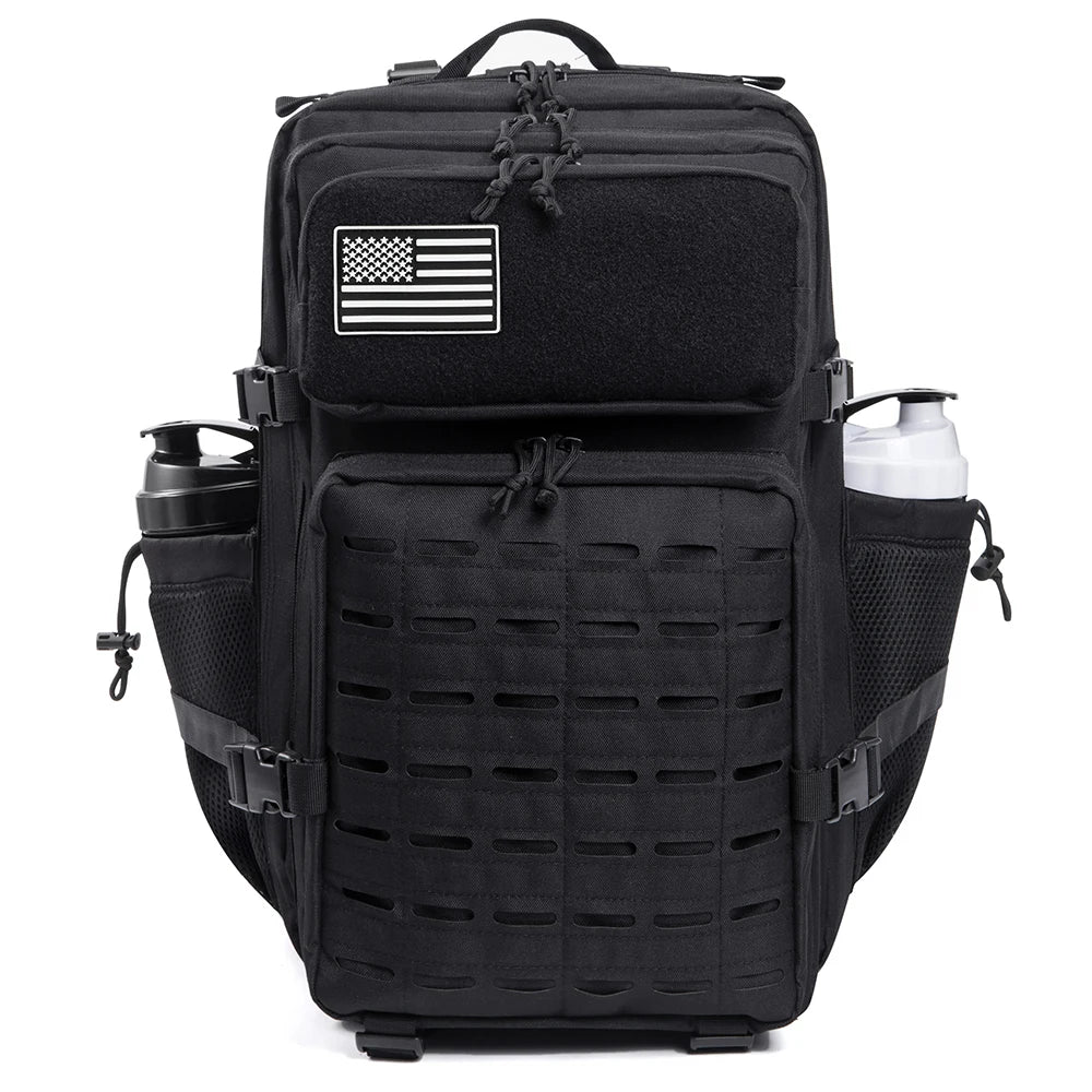 45L Tactical Backpack with Bottle Holder – MOLLE Rucksack for Men