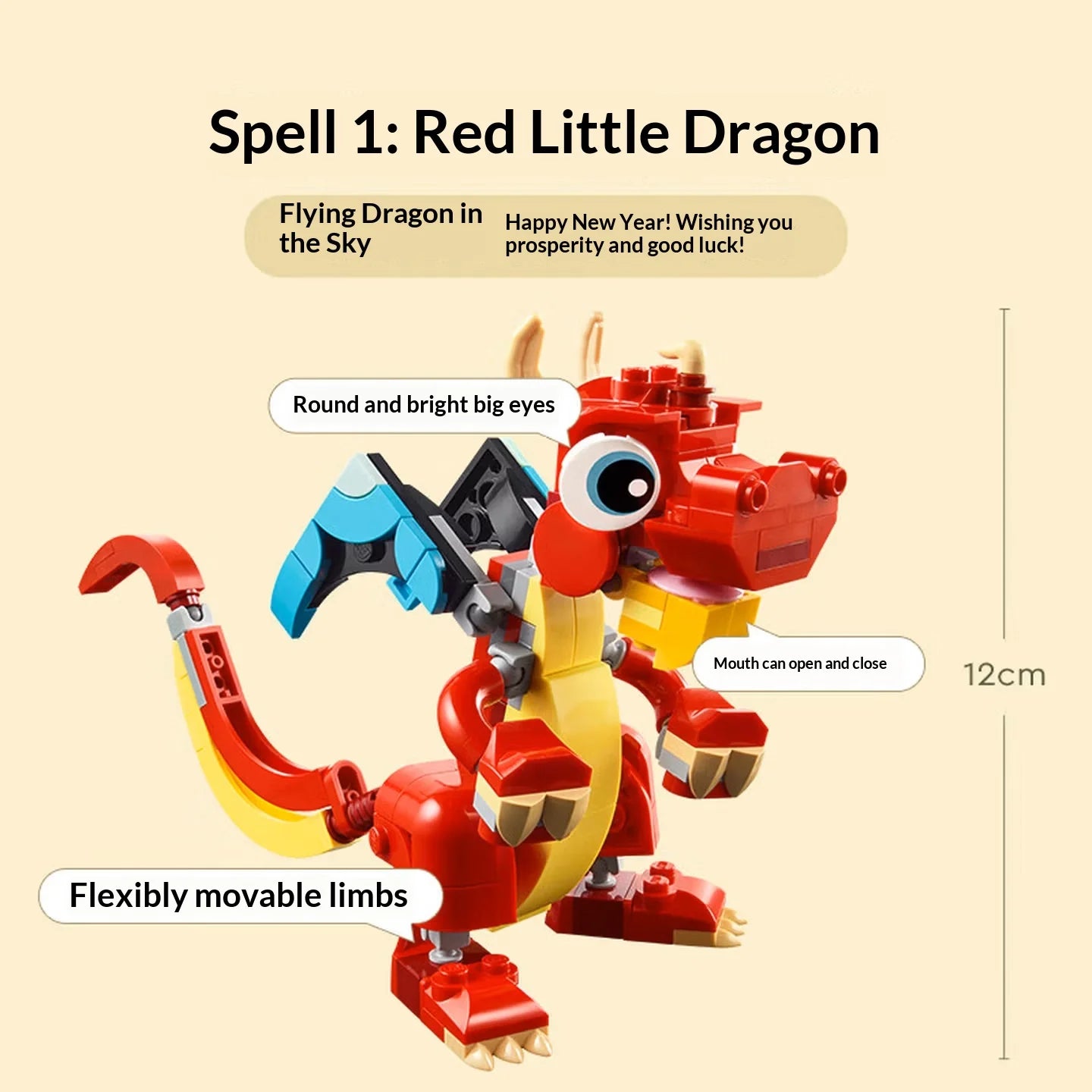 LEGO Creator 3-in-1 Red Dragon Building Set 31145