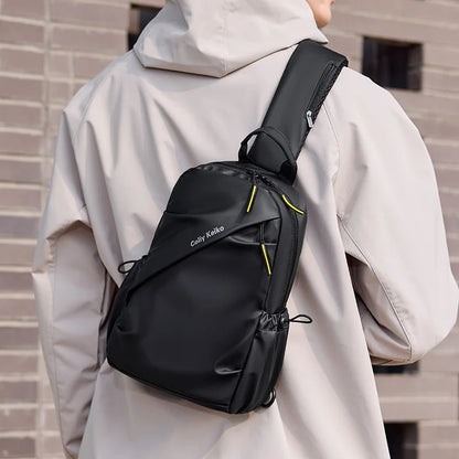 Men's Waterproof Chest Bag – Minimalist Sling Crossbody