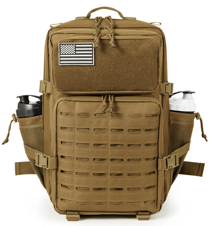 45L Tactical Backpack with Bottle Holder – MOLLE Rucksack for Men