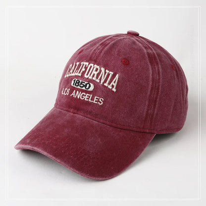 California 1850 Embroidered Baseball Cap – Washed Cotton Hat
