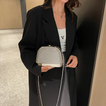 Moods Rainbow Color Luxury Evening Bags Elegant Women Wedding Dinner Party Acrylic Chain Shoulder