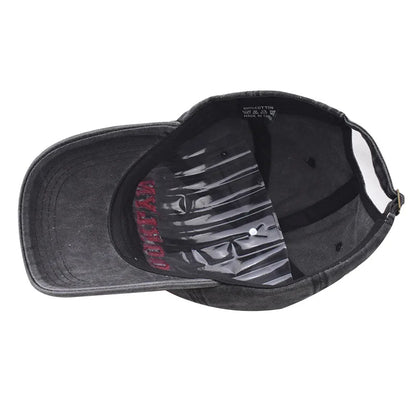 Brooklyn Embroidered Baseball Cap – Retro Washed Cotton Hat