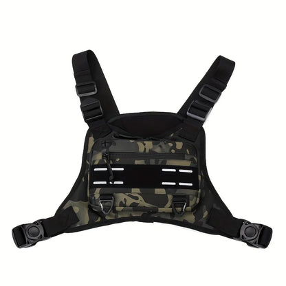 Tactical MOLLE Chest Rig Vest Bag – Airsoft Hunting Shoulder Pack