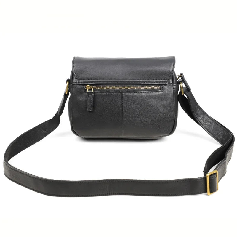 Genuine Leather Crossbody Messenger Bag for Men – 10.5" iPad