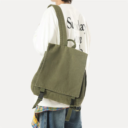 Canvas Backpack for Women – Casual Flip Flap School & Travel Bag