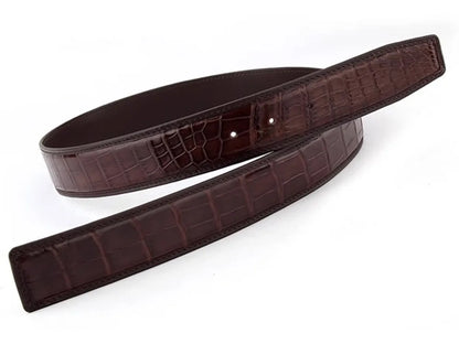 Men's Genuine Crocodile Leather Belt – Luxury Dress Belt