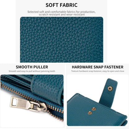 RFID Blocking Women's Short Wallet with Large Capacity