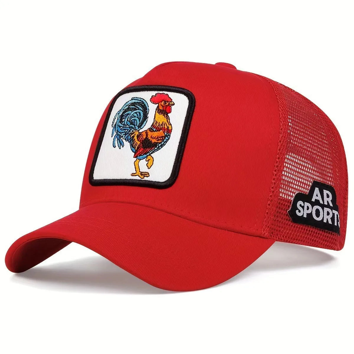 Cute Animal Embroidery Trucker Cap – Mesh Baseball Hat