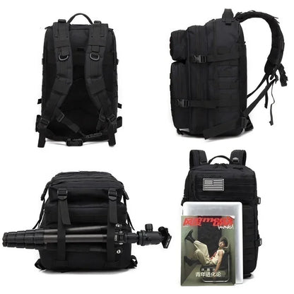 50L Tactical Backpack – Waterproof 1000D Nylon Hunting & Hiking Rucksack