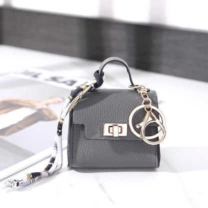 Mini Coin Purse Keychain – Luxury Leather Bag Charm Wallet