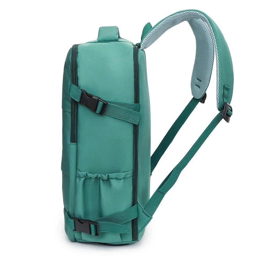 Travel Backpack Set – Carry-On Rucksack with Shoe Compartment & Matching Handbag