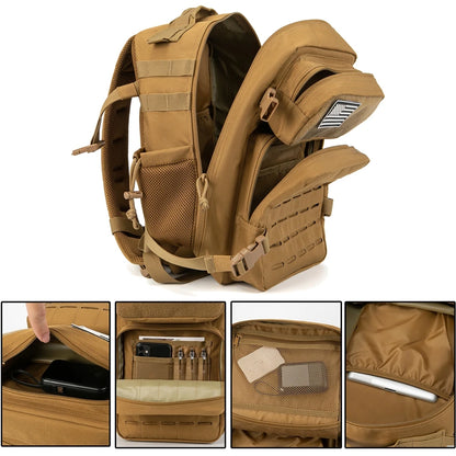 25L Tactical Backpack – EDC, Hiking, Gym & Survival Rucksack for Men & Women