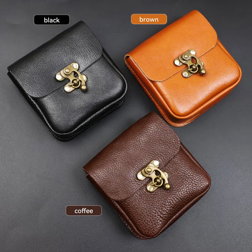 Genuine Leather Belt Bag Waist Pouch for Men
