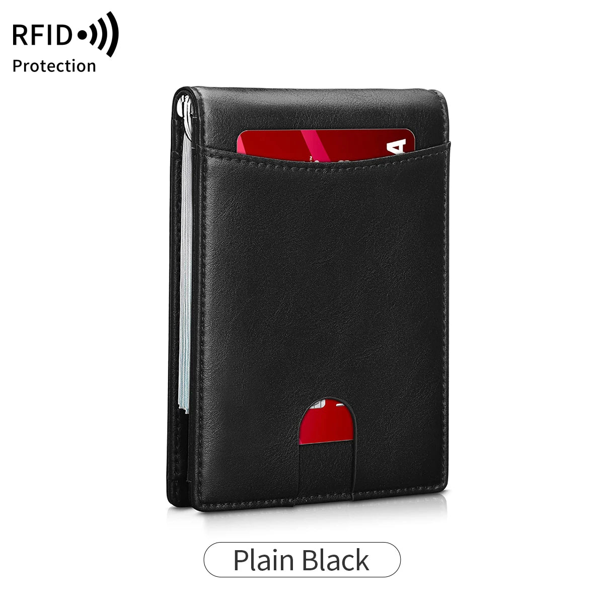 RFID Blocking Slim Bifold Wallet for Men – Minimalist Card Holder
