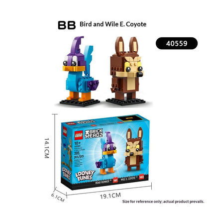LEGO BrickHeadz 40559 Road Runner & Wile E. Coyote Building Set