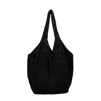 Crochet Mesh Tote Bag – Women's Large Hollow Woven Beach Bag