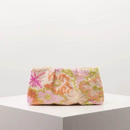 Clutch Bag Sequin Bag Floral Pop Embroidery Bag Gala Night Prom Bag