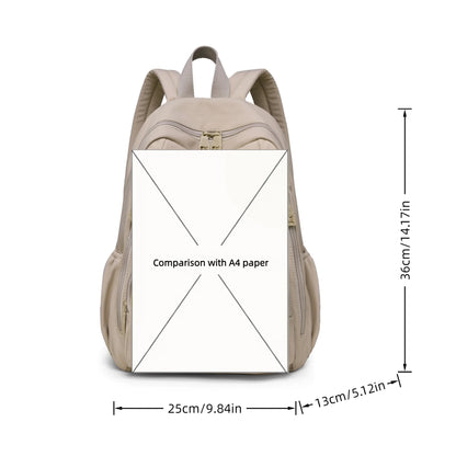 Nylon Backpack for Women – Lightweight Multi-Pocket Daypack