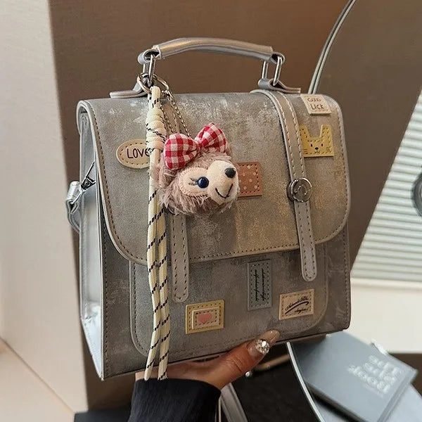 Cute Mini Backpack for Women – Korean Aesthetic Satchel Bag