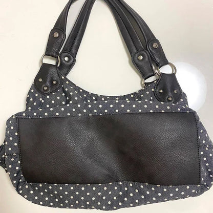Large Capacity Polka Dot Tote Bag – Vintage Hobo Handbag