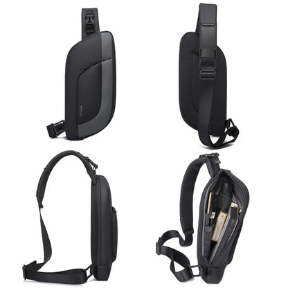 Bange Waterproof Chest Bag – Slim Multifunctional Sling Pack for Men