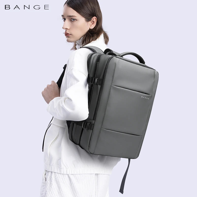 Expandable Business Backpack with USB Port – Waterproof 37L/45L