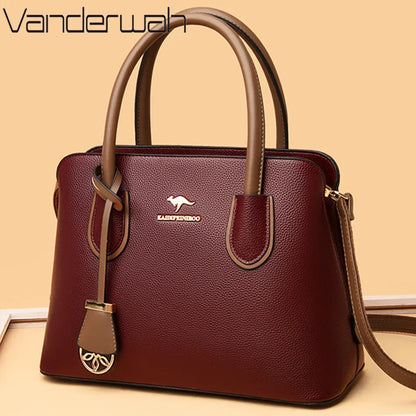 Leather Luxury Tote Bag Women Large Capacity Crossbody