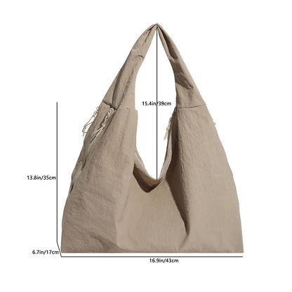 Large Capacity Shoulder Tote Bag – Women's Multi-Pocket Crossbody