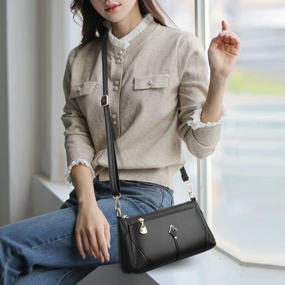 Elegant PU Leather Crossbody Bag – Women's Shoulder Purse