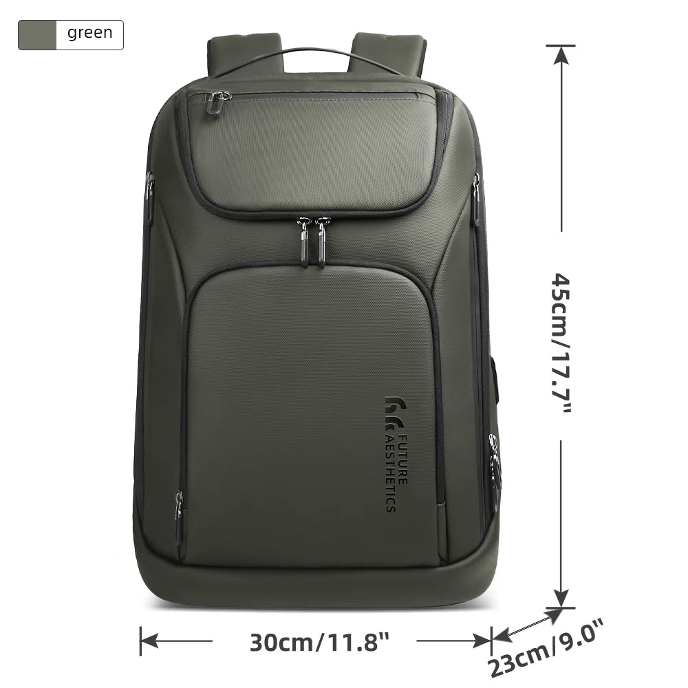 17-Inch Laptop Backpack for Men – Large Capacity Anti-Theft Travel & Business Weekender Bag