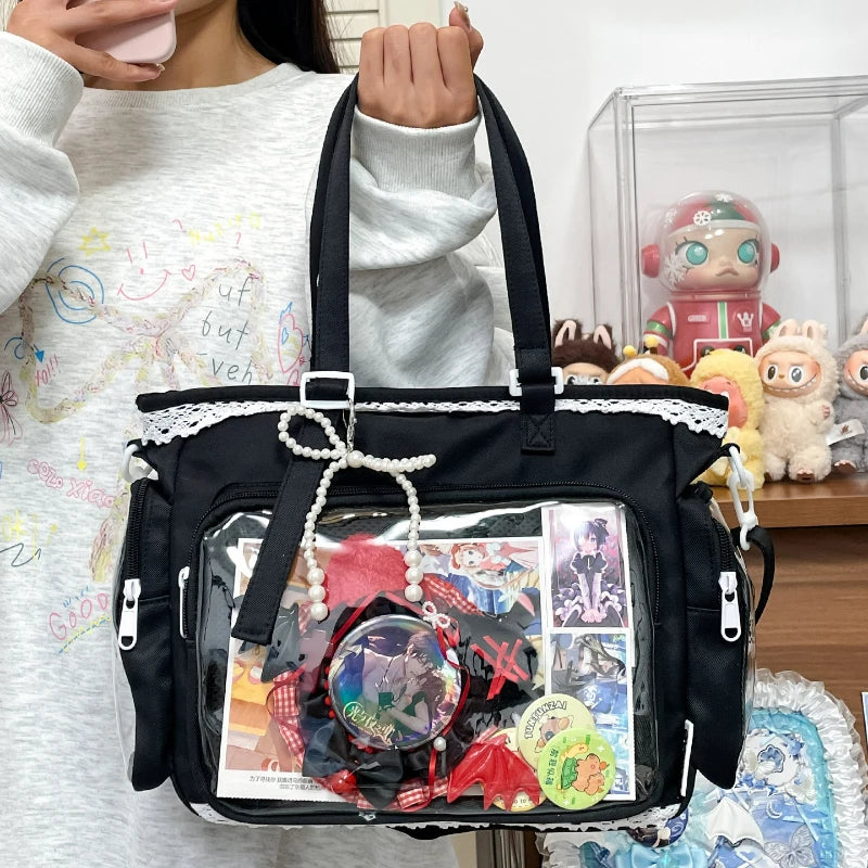 Transparent Ita Bag – Kawaii Crossbody Shoulder Tote