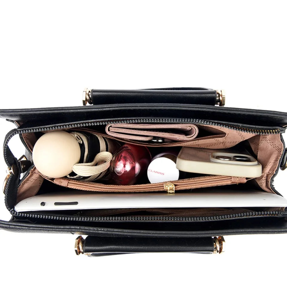Large Leather Handbag for Women – Designer Tote & Shoulder Bag