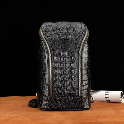 Crocodile Leather Men's Chest Bag | Luxury Shoulder Sling