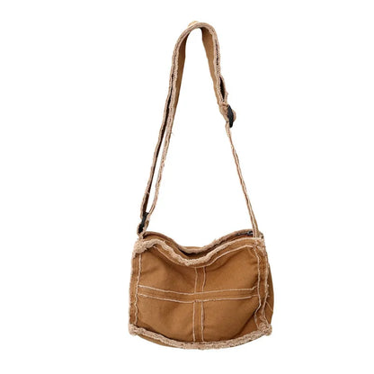 Canvas Crossbody Bag – Retro Vintage Messenger for Women & Men