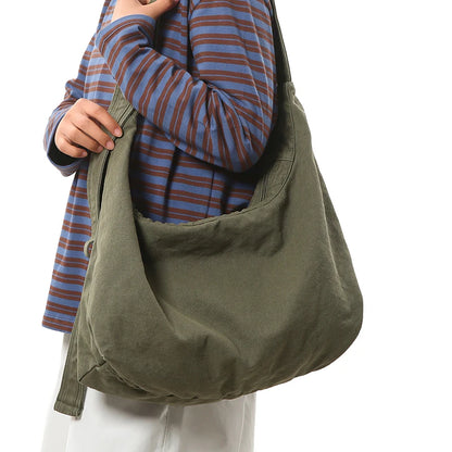 Canvas Crossbody Hobo Bag – Retro Large Capacity Shoulder Bag