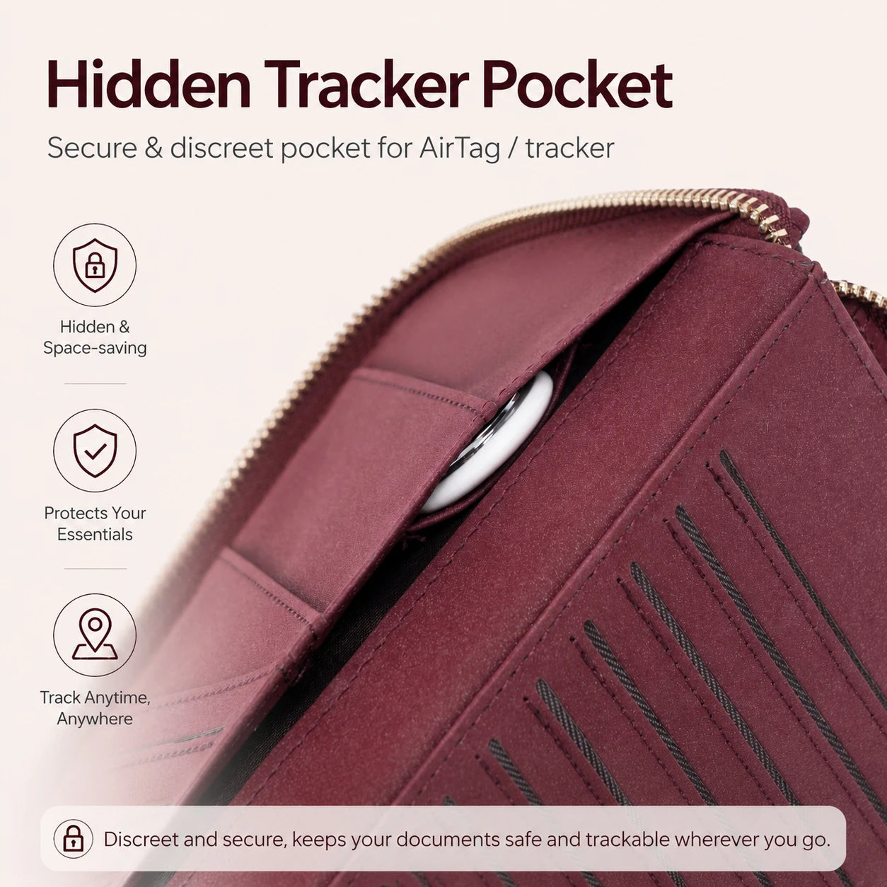 Passport Holder Travel Wallet – RFID Zip Organizer