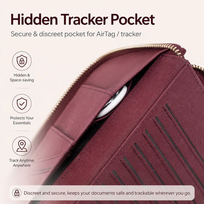 Passport Holder Travel Wallet – RFID Zip Organizer