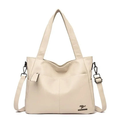 Women's Leather Tote Bag – Luxury Top Handle Shoulder Bag