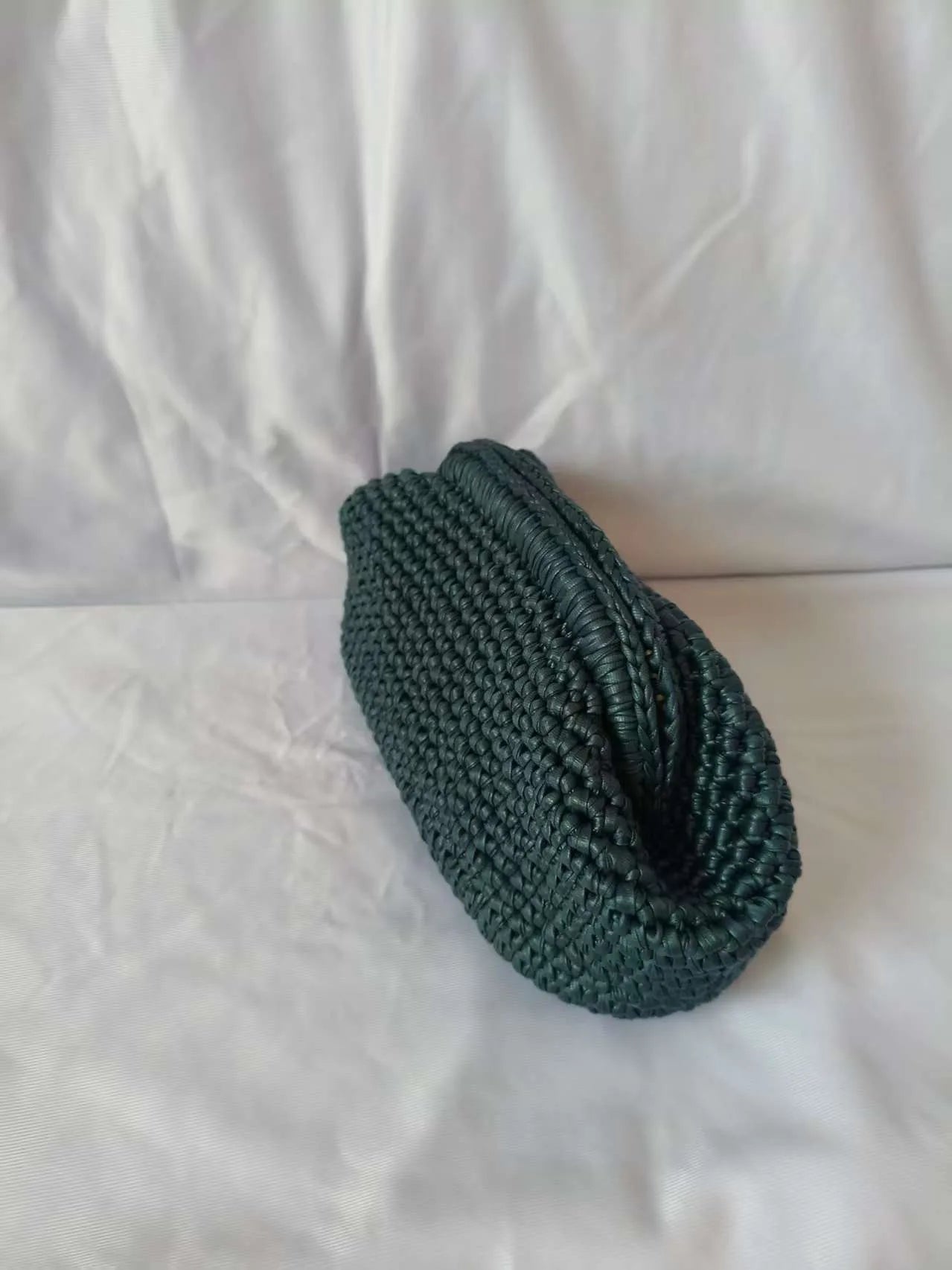 Handmade Crochet Clutch Bag – Woven Evening Purse