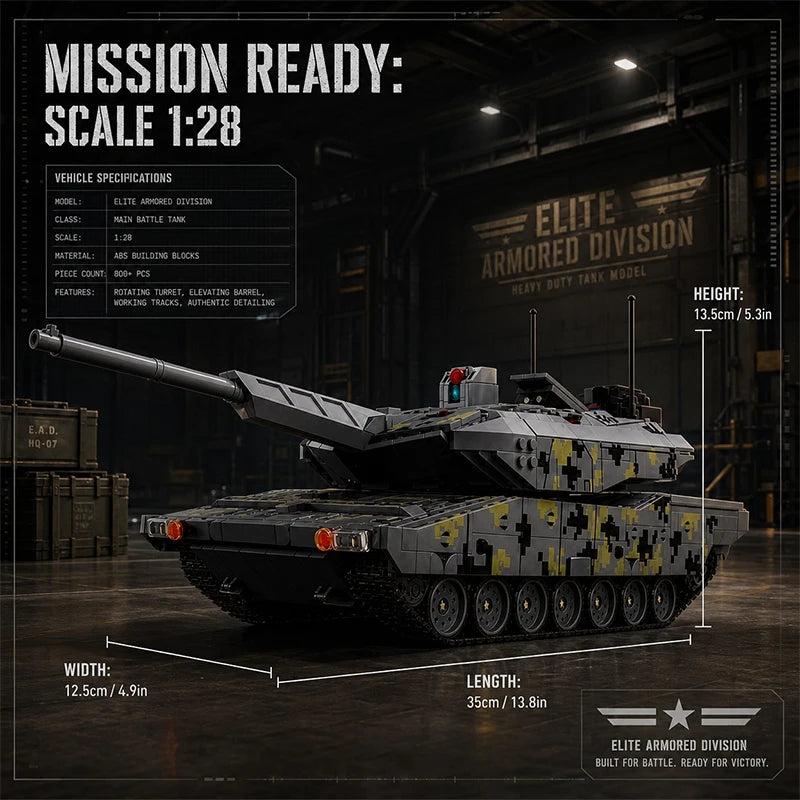 KF51 Panther Military Tank Building Blocks Set – 2235pcs MOC