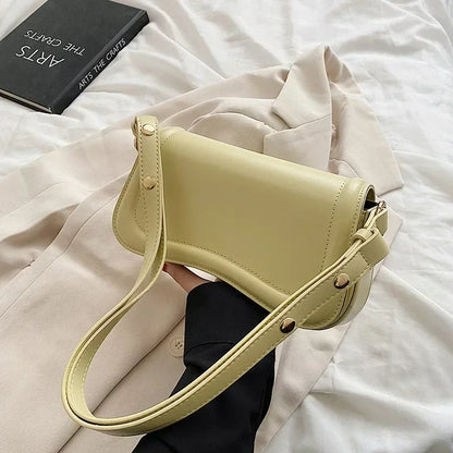 PU Leather Flap Crossbody Bag Women Luxury Shoulder Purse