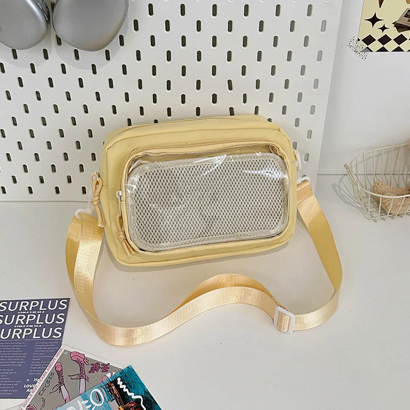 Cute Ita Crossbody Bag with Clear Display Window for Girls