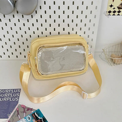 Cute Ita Crossbody Bag with Clear Display Window for Girls