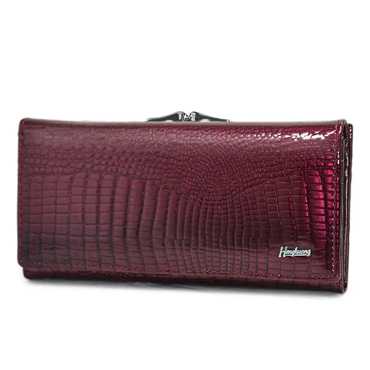 Luxury Alligator Leather Long Wallet for Women