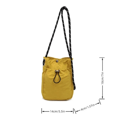 Women's Drawstring Mini Crossbody Shoulder Bag