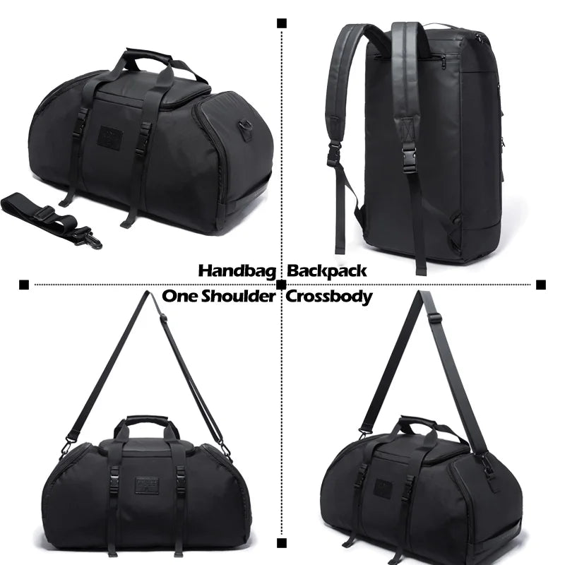 Bange Gym Duffel Bag with Shoe Compartment – 40L Foldable