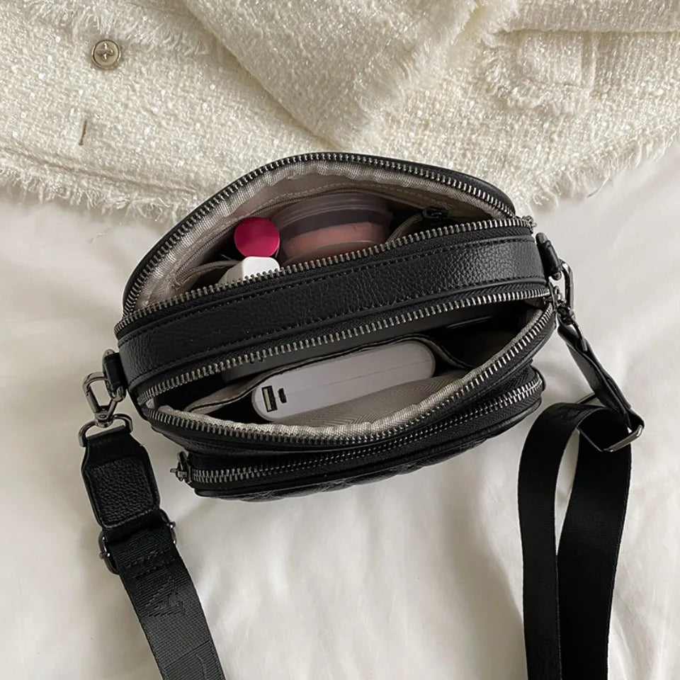 Luxury Quilted Crossbody Bag for Women – Soft PU Leather Shoulder Purse
