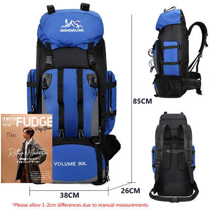 90L Hiking Backpack – Waterproof Large Capacity Trekking Rucksack