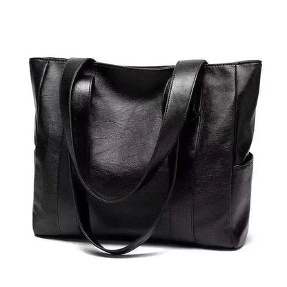 Large Capacity Soft Leather Tote Bag – Women's Satchel